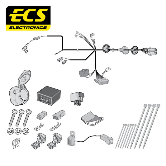 13 Pin Car Specific Wiring Harness For Jeep Cherokee SUV 2014 To 2018