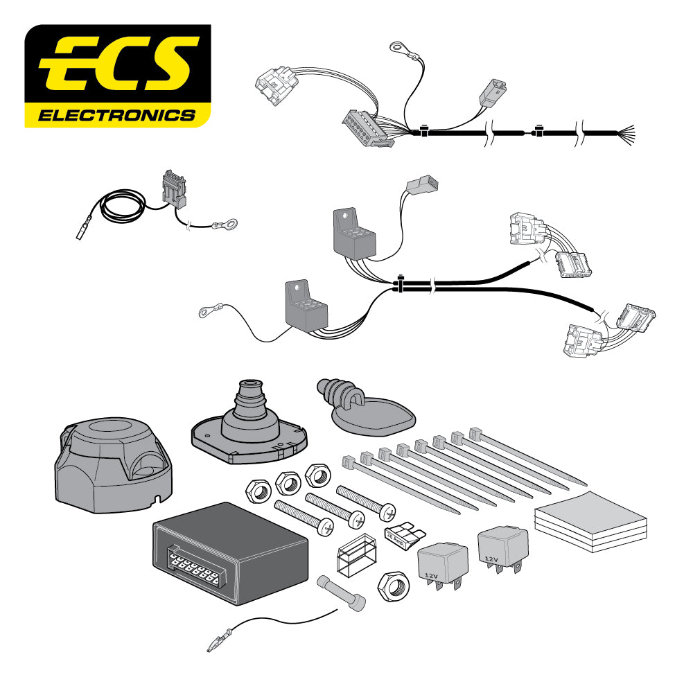 7 Pin Car Specific Wiring Harness For Citroen C5 Saloon 2008 To 2016