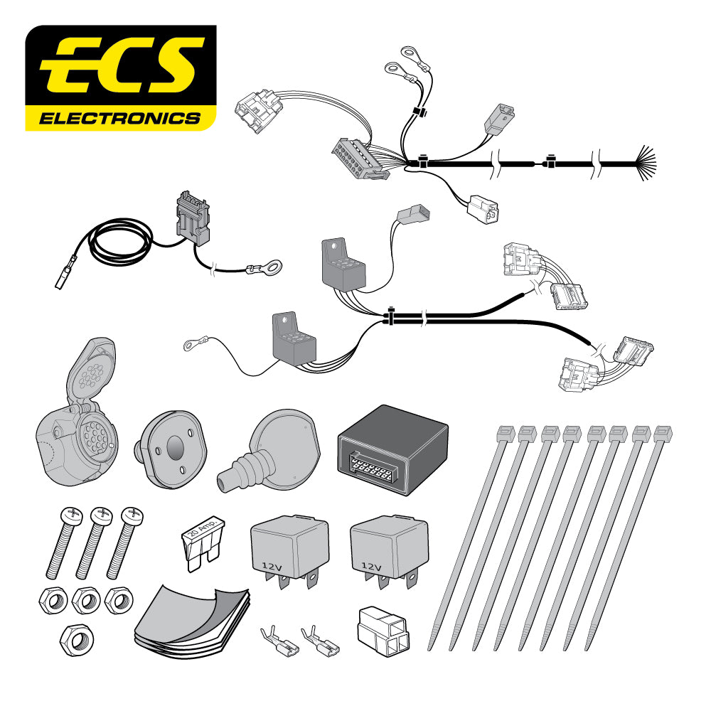 13 Pin Car Specific Wiring Harness For Citroen C5 Saloon 2008 To 2016