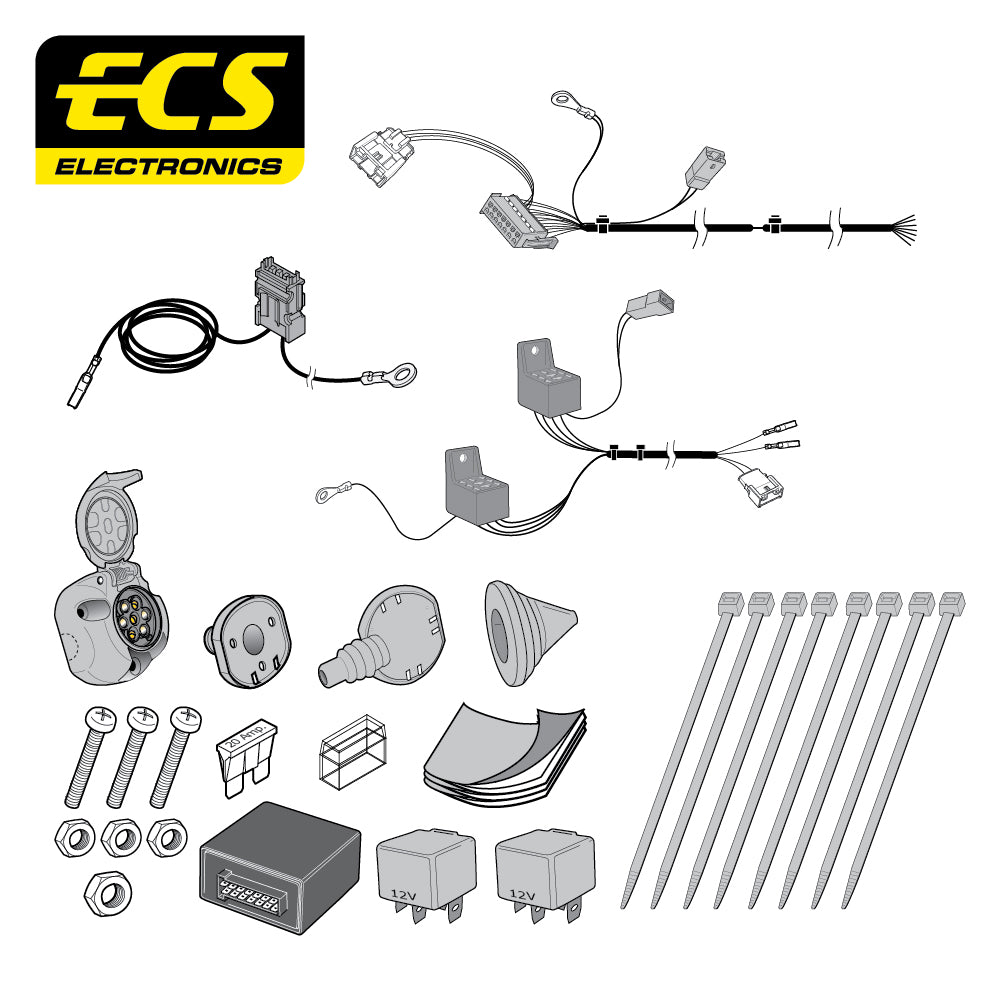 7 Pin Car Specific Wiring Harness For Citroen C5 Estate 2008 To 2016