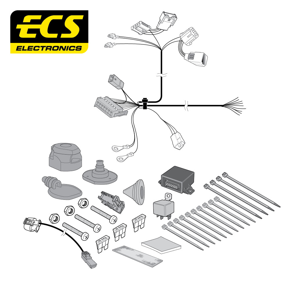 13 Pin Car Specific Wiring Harness For Citroen DS3 3 Door 2009 To 2018