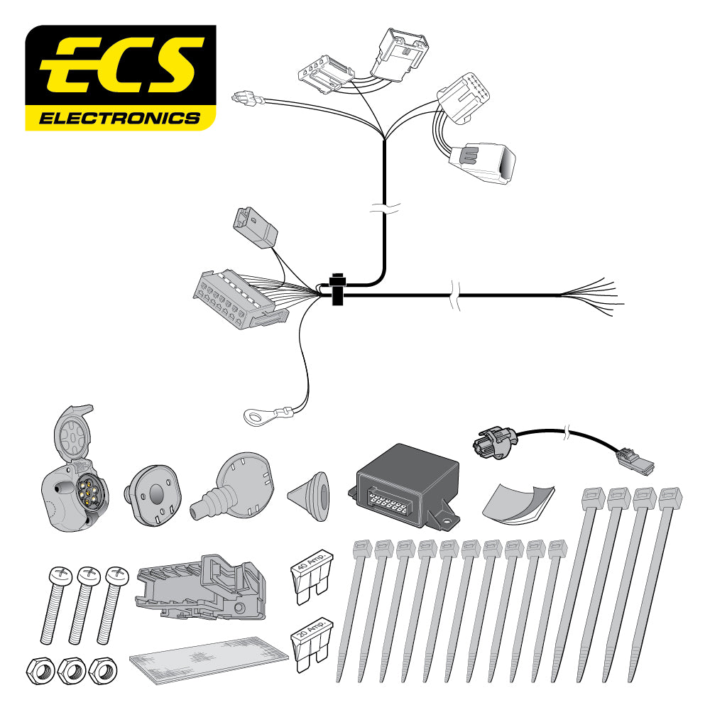 7 Pin Car Specific Wiring For Citroen Berlingo Multispace 2015 To 2018