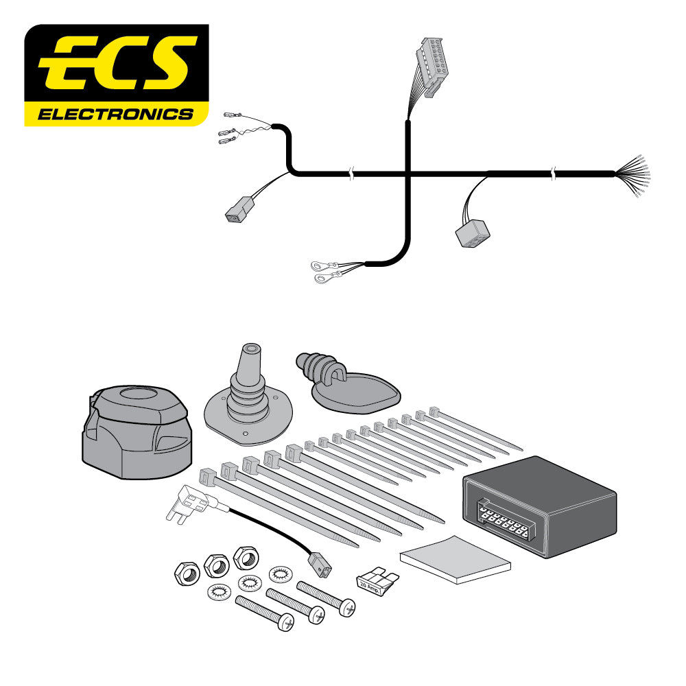 13 Pin Car Specific Wiring Harness For Citroen C3 Aircross SUV 2017-Onwards