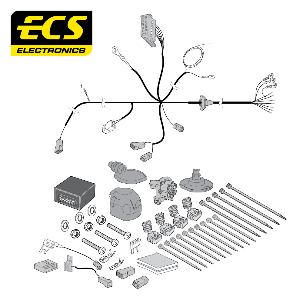 7 Pin Car Specific Wiring Harness For Fiat 500X SUV 2015 - Onwards