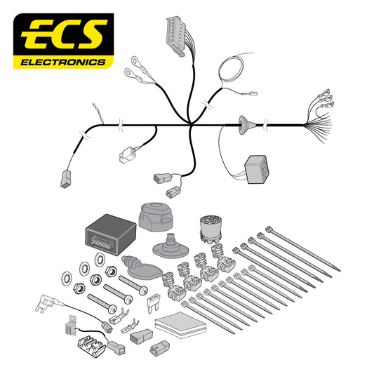 13 Pin Car Specific Wiring Harness For Fiat 500X SUV 2015 - Onwards