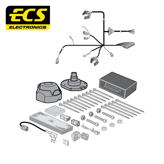 ECS 7 Pin Car Towbar Electric Wiring For Fiat 500L /Living /Trekking MPV 2012-On