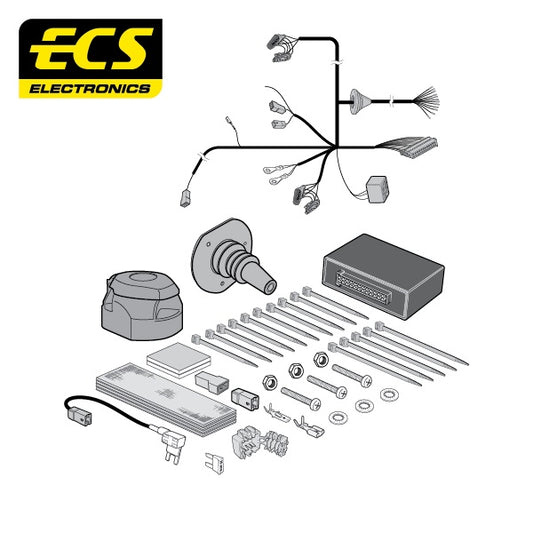 ECS 13 Pin Car Towbar Electric Wiring For Fiat 500L/Living /Trekking MPV 2012-On