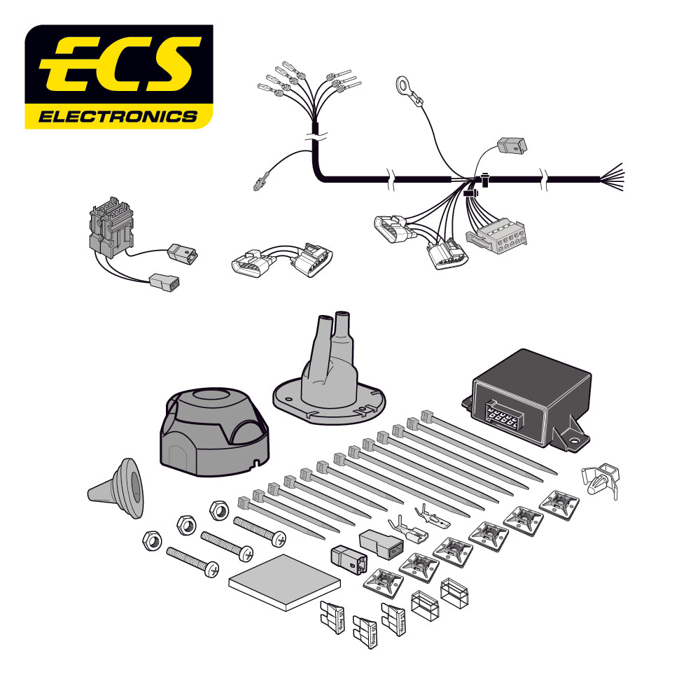 7 Pin Car Specific Wiring Harness For Ford Transit Connect Van 2002 To 2013