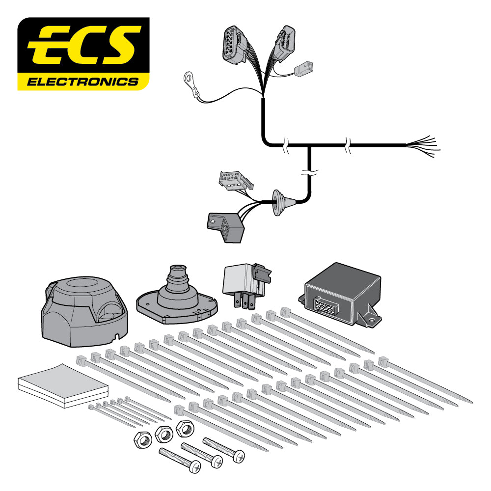 7 Pin Car Specific Wiring Harness For Ford Transit Chassis Cab 2006 To 2014