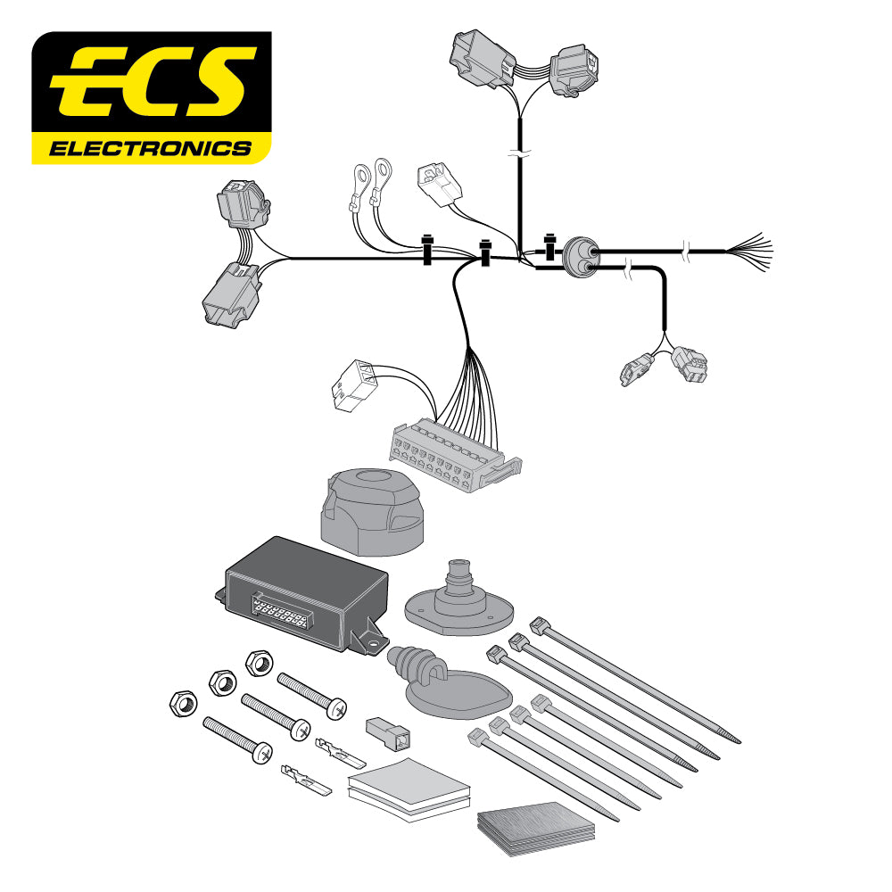 13 Pin Car Specific Wiring Harness For Ford Fiesta Hatchback 2012 To 2017