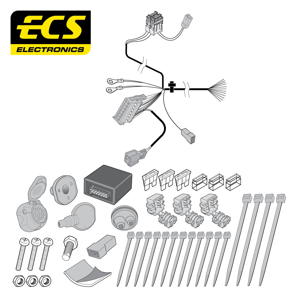 13 Pin Car Specific Wiring Harness For Ford C-Max MPV 2010 - Onwards