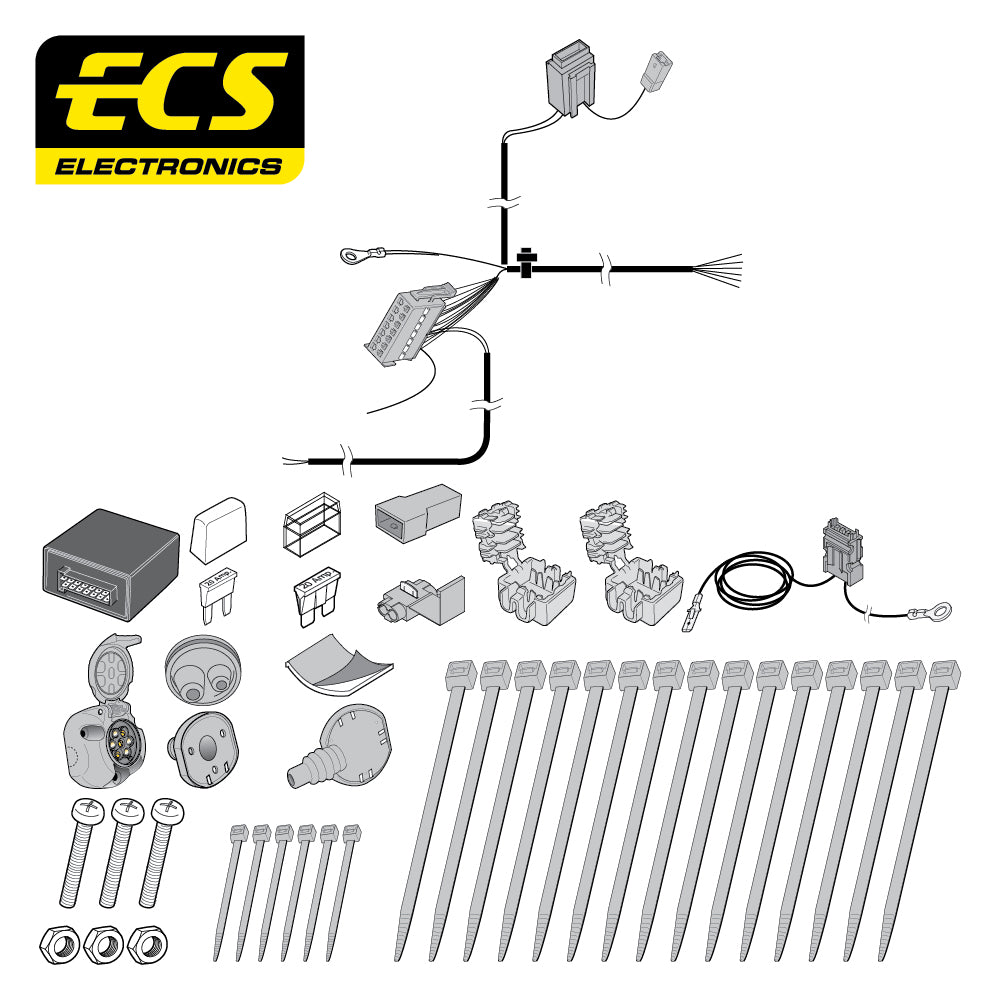 7 Pin Car Specific Wiring For Ford Transit Connect Tourneo 2014 To 2018