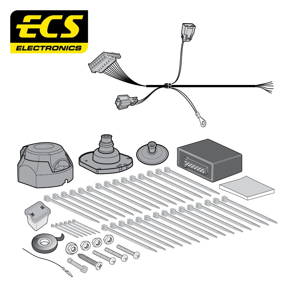 7 Pin Car Specific Wiring Harness For Ford Transit Chassis Cab 2014 To 2016