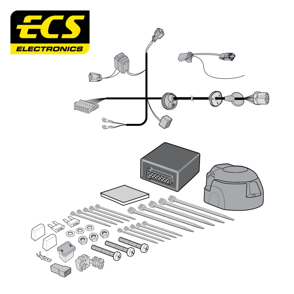 ECS 13 Pin Car Towbar Electrics Wiring Kit For Ford C-Max MPV 2010-Onwards