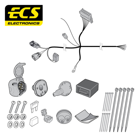 7 Pin Car Specific Wiring For Ford Ka+ 5 Door Hatchback 2018 - Onwards