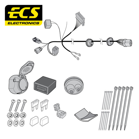 13 Pin Car Specific Wiring Harness For Ford Ecosport SUV 2018 - Onwards