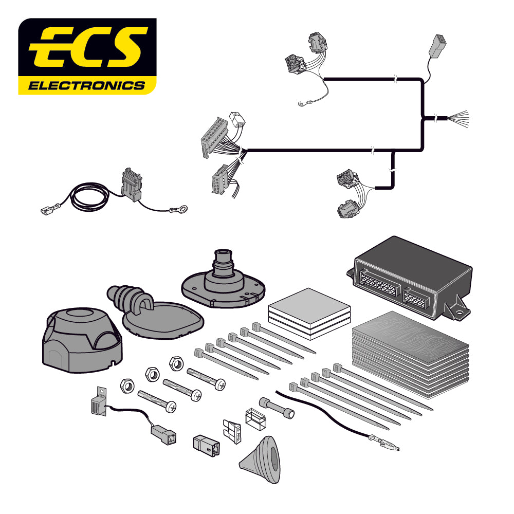 7 Pin Car Specific Wiring Harness For Honda CRV SUV 2007 To 2012