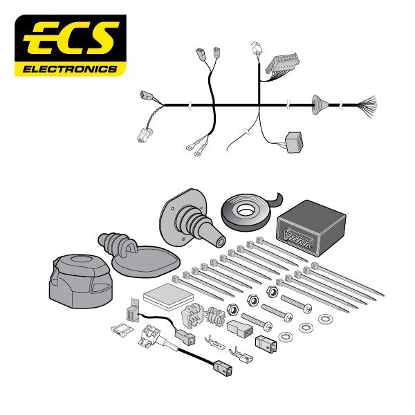 ECS 13 Pin Car Towbar Electrics Wiring Kit For Honda HR-V SUV 2015-2019