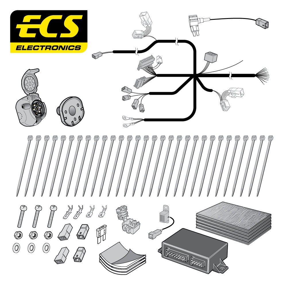 7 Pin Car Specific Wiring For Hyundai i30 5 Door Hatchback 2017 - Onwards