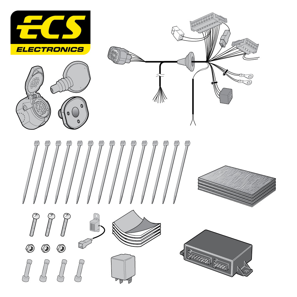 13 Pin Car Specific Wiring Harness For Hyundai Santa Fe SUV 2012 To 2018