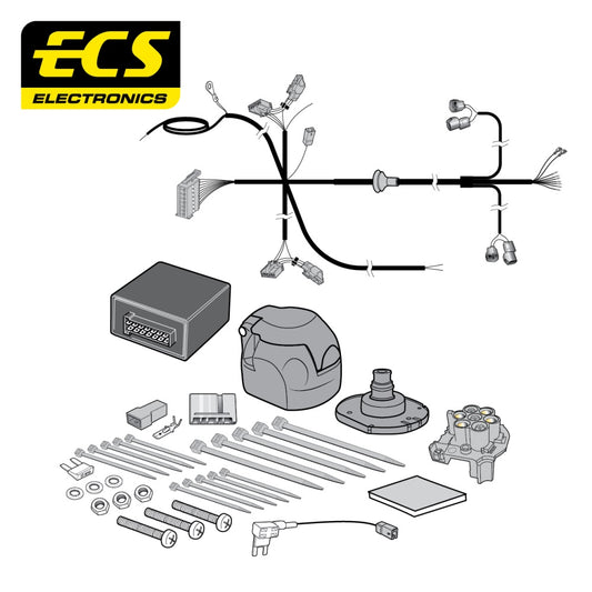 ECS 7 Pin Car Towbar Electrics Wiring Kit For Hyundai Santa Fe SUV 2006-8/2012