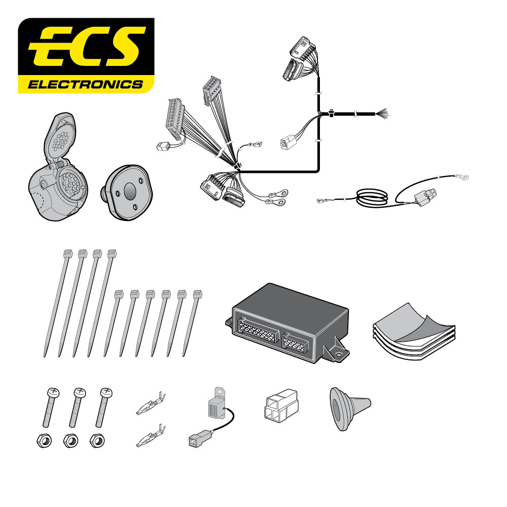 13 Pin Car Specific Wiring Harness For Jaguar X-Type Saloon 2002 - Onwards