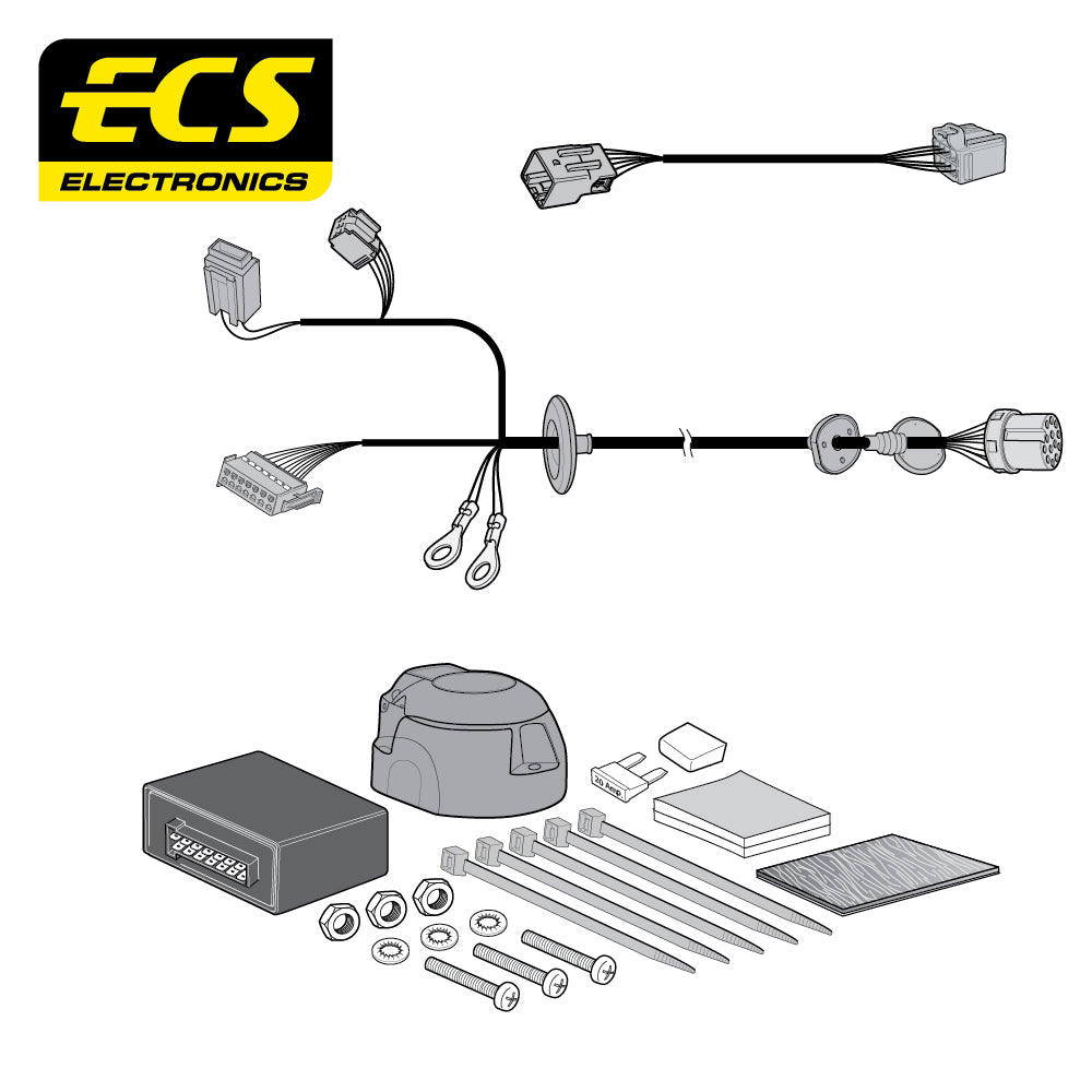 13 Pin Car Specific Wiring Harness For Jaguar F Pace SUV 2016 To 2017