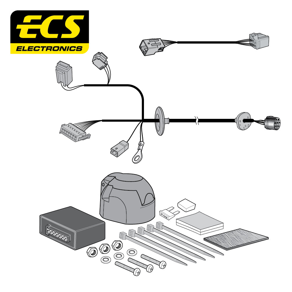 7 Pin Car Specific Wiring Harness For Jaguar F Pace SUV 2017 To 2020