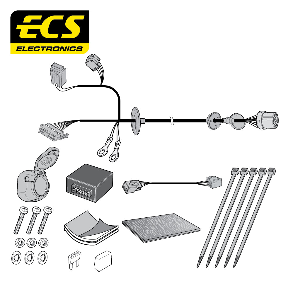 13 Pin Car Specific Wiring Harness For Jaguar XE Saloon 2017 To 2019