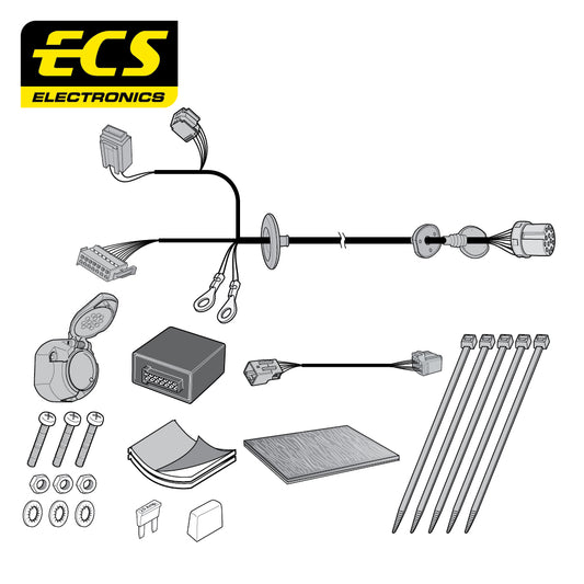 13 Pin Car Specific Wiring Harness For Jaguar XE Saloon 2017 To 2019