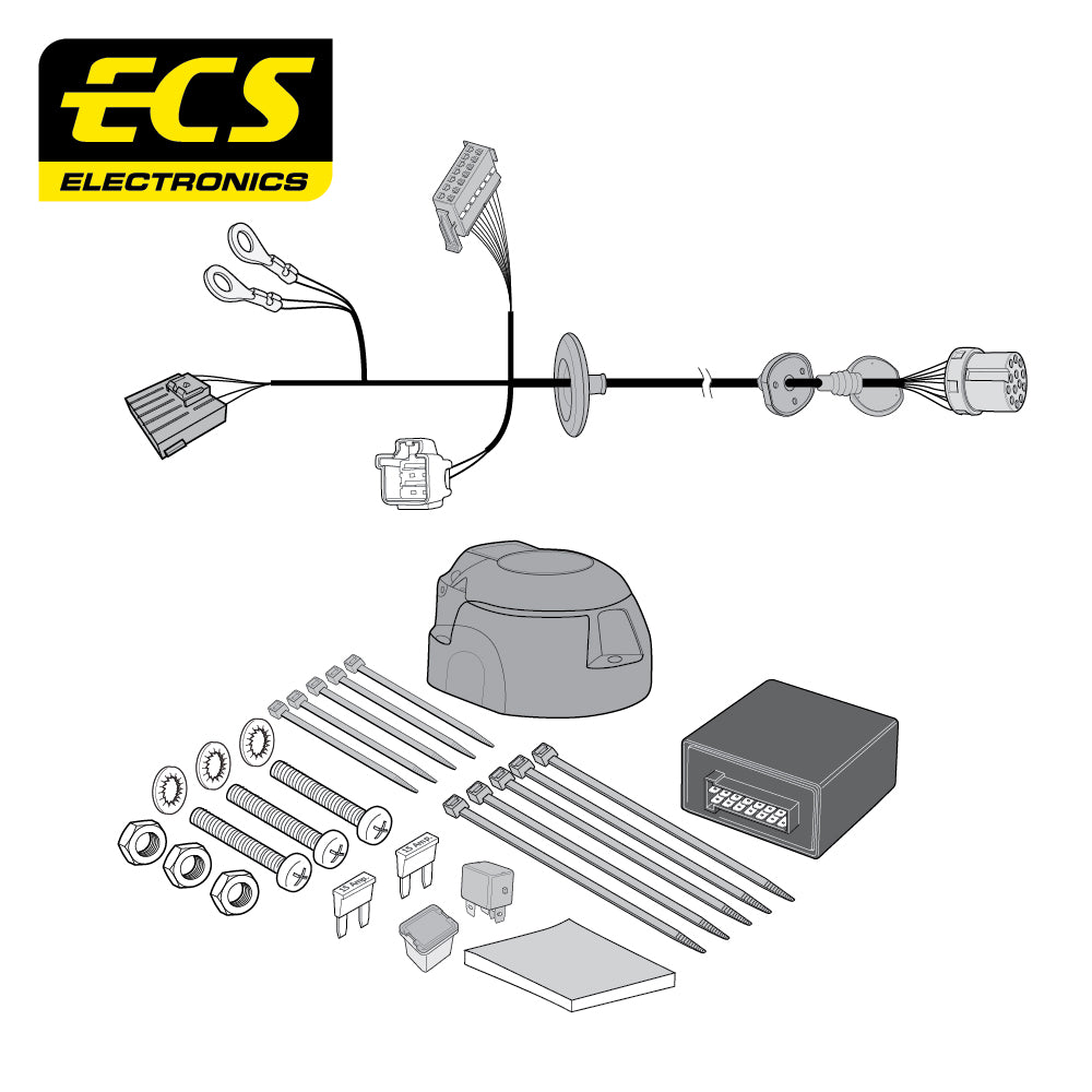 13 Pin Car Specific Wiring Harness For Jaguar XE Saloon 2019 To 2020