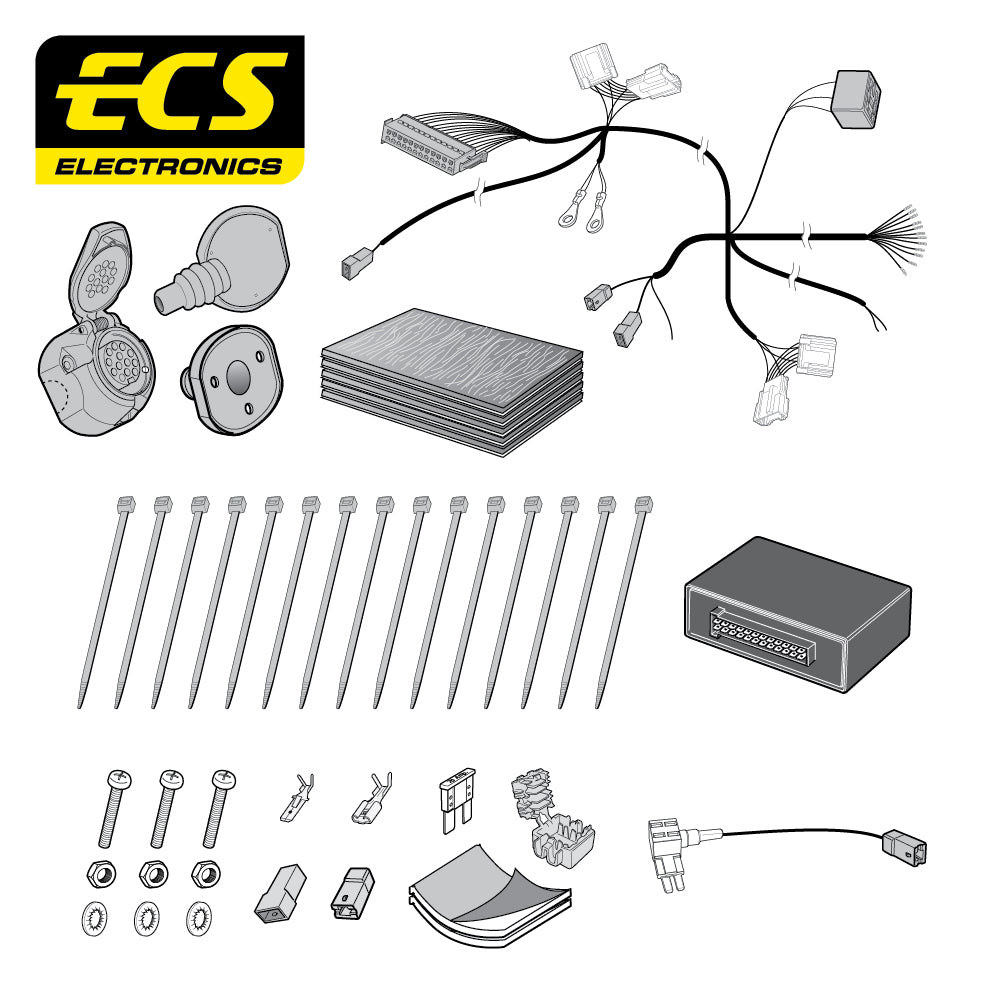 13 Pin Car Specific Wiring Harness For Kia Stonic SUV 2017 - Onwards