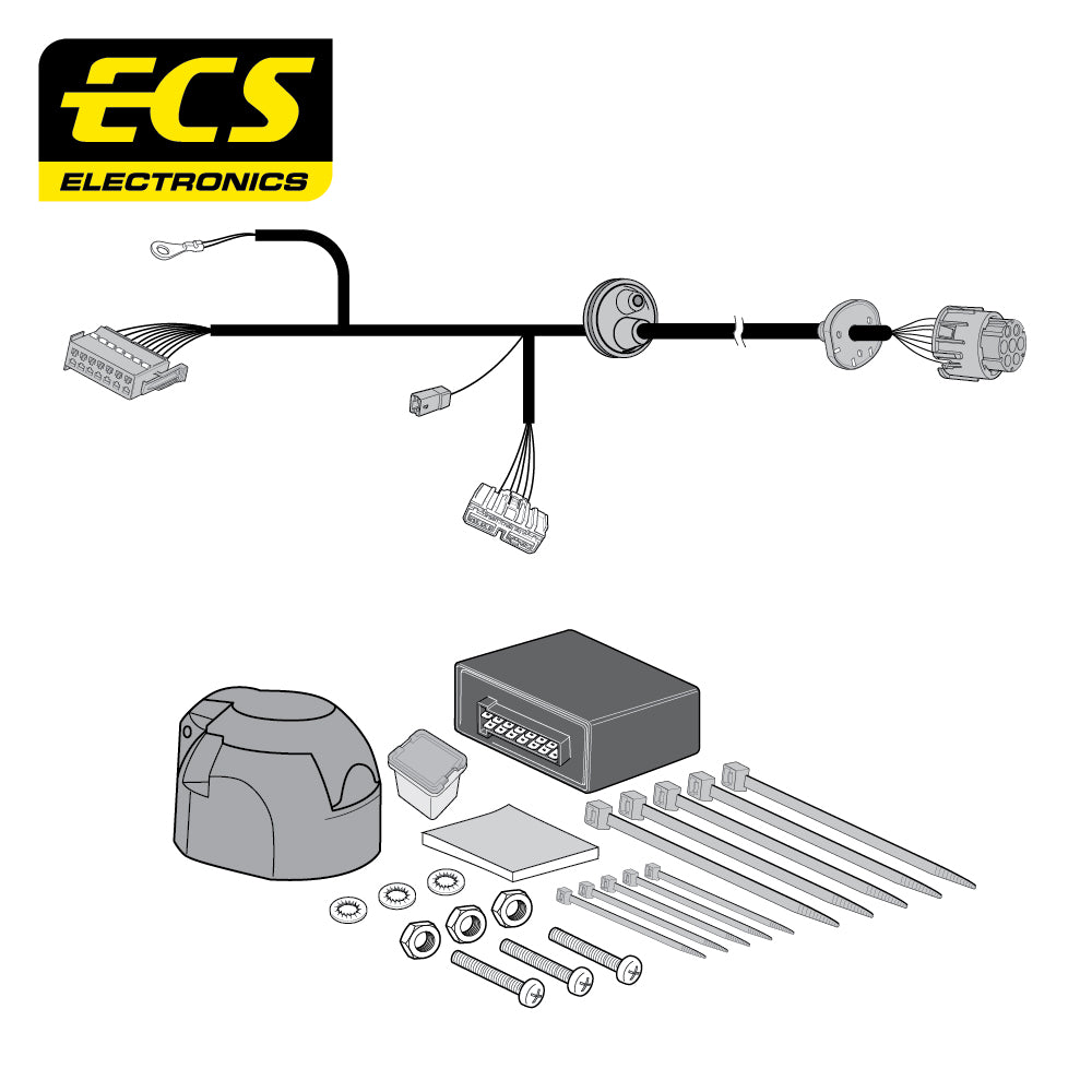 7 Pin Car Specific Wiring Harness For Land Rover Freelander 2 SUV 2006 To 12