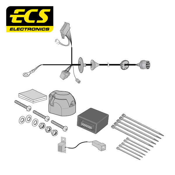 ECS 7 Pin Car Specific Towbar Electrics Wiring For Land Rover Evoque PHEV 2021-Onward