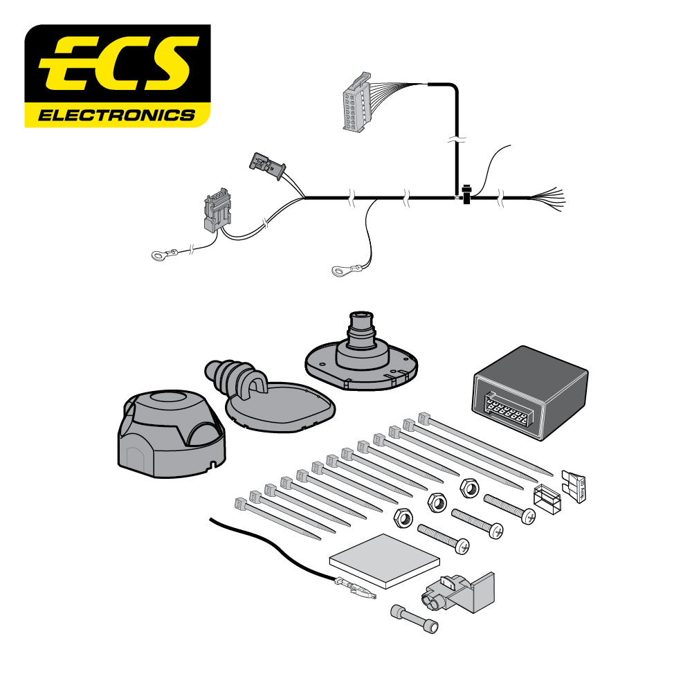 7 Pin Car Specific Wiring For Mercedes A Class 5 Door Hatchback 2005 To 2011