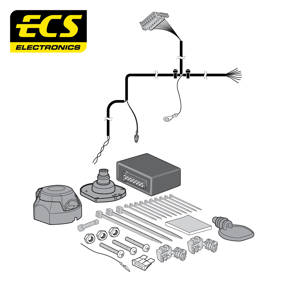 7 Pin Car Specific Wiring Harness For Mercedes M Class SUV 2011 To 2015