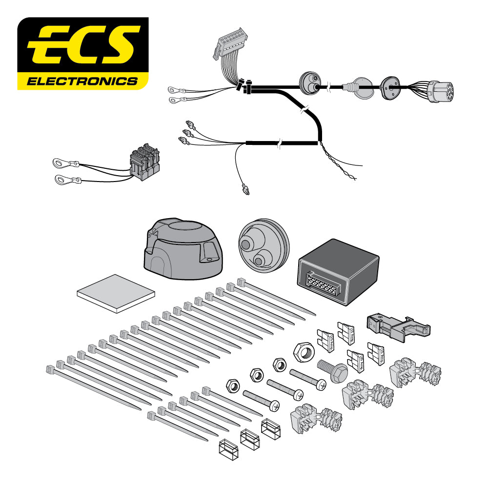 13 Pin Car Specific Wiring Harness For Mercedes eVito Tourer MPV 2019-On