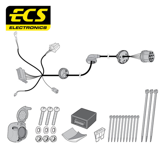 7 Pin Car Specific Wiring Harness For Mercedes E Class Saloon 2016 - Onwards