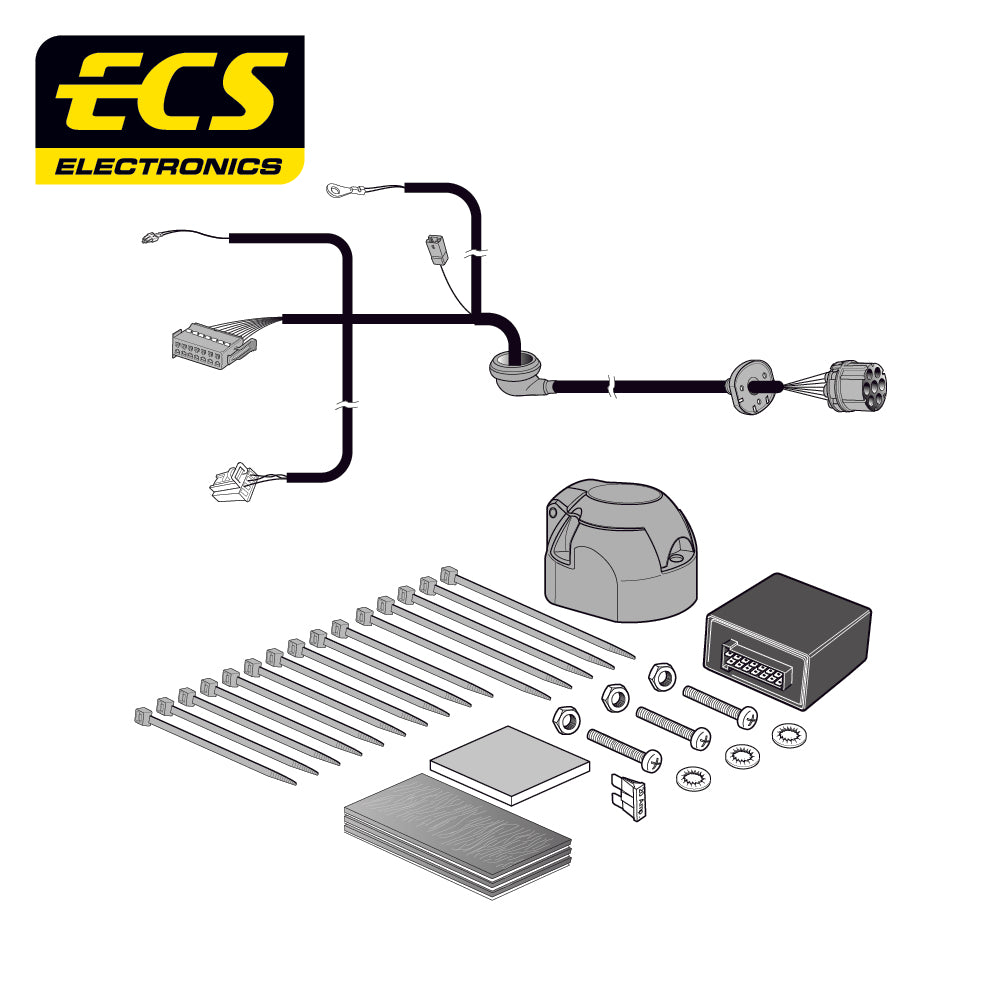 7 Pin Car Specific Wiring Harness For Mercedes C Class Convertible 16 To 18