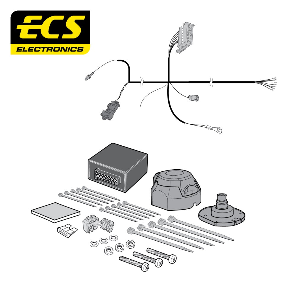 ECS 7 Pin Car Towbar Electrics Wiring Kit For Mercedes M Class SUV 2011-2015