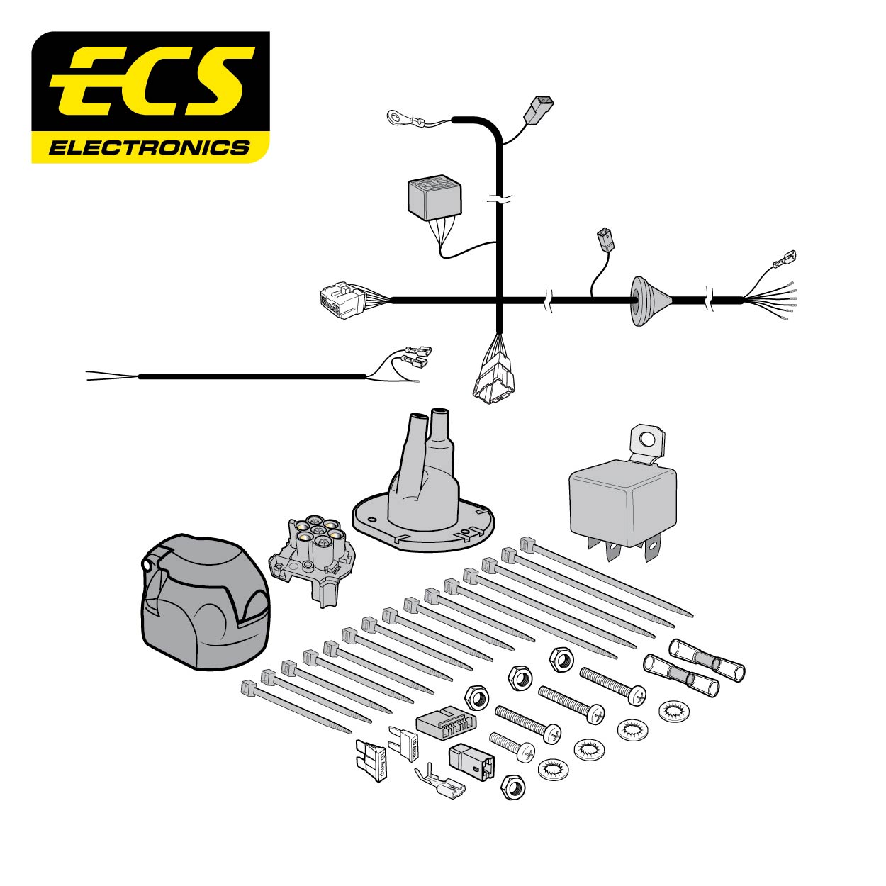 7 Pin Car Specific Wiring Harness For Nissan NV250 Panel Van 2019 - Onwards