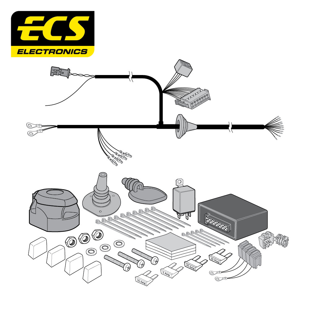 13 Pin Car Specific Wiring Harness For Mercedes Vito Van 2005 To 2014