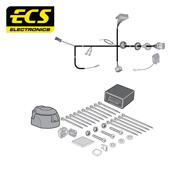 ECS 13 Pin Car Towbar Electric Wiring Kit For Mercedes A Class Hatch 2004-2012