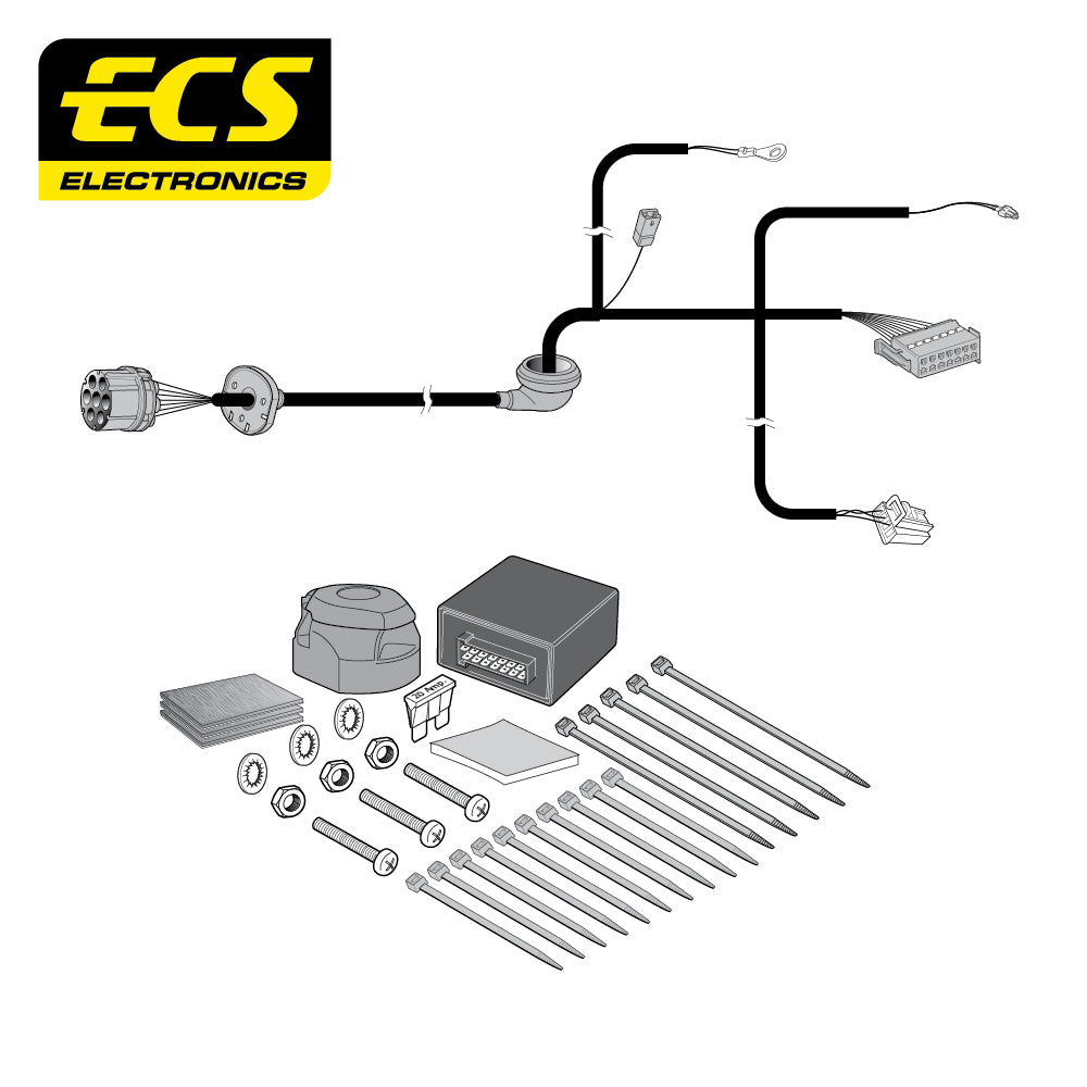 7 Pin Car Specific Wiring Harness For Mercedes GLC Coupe 2019 - Onwards