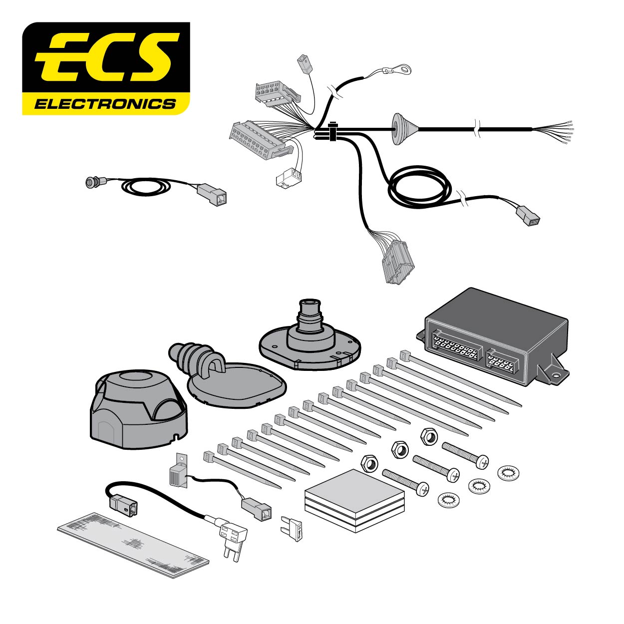 7 Pin Car Specific Wiring Harness For Mg ZS Petrol SUV 2019 - Onwards