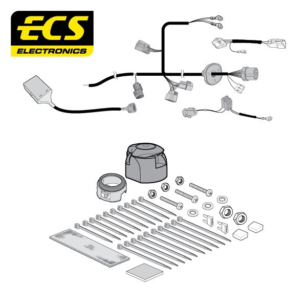 ECS 13 Pin Car Towbar Electrics Wiring Kit For Fiat Fullback Pickup 2016-Onwards