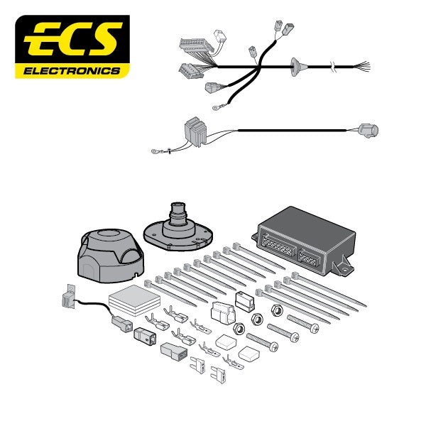 ECS 7 Pin Car Towbar Electrics Wiring Kit For Mitsubishi Outlander SUV 2012-On