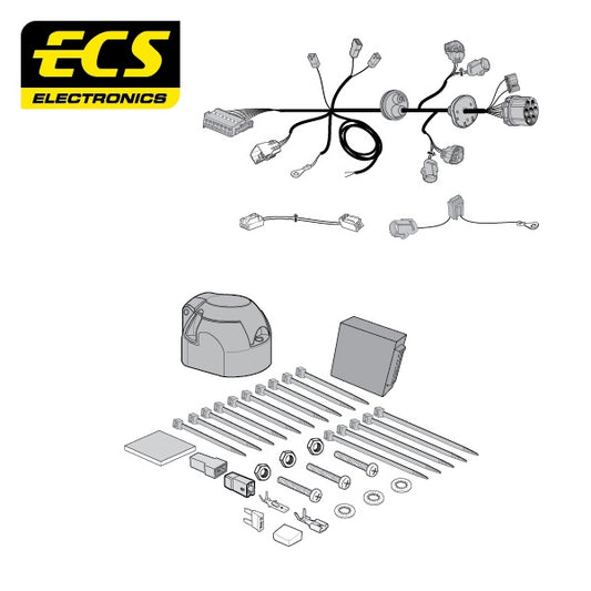 ECS 7 Pin Car Towbar Electrics Wiring Kit For Mitsubishi Shogun LWB SUV 2007-On