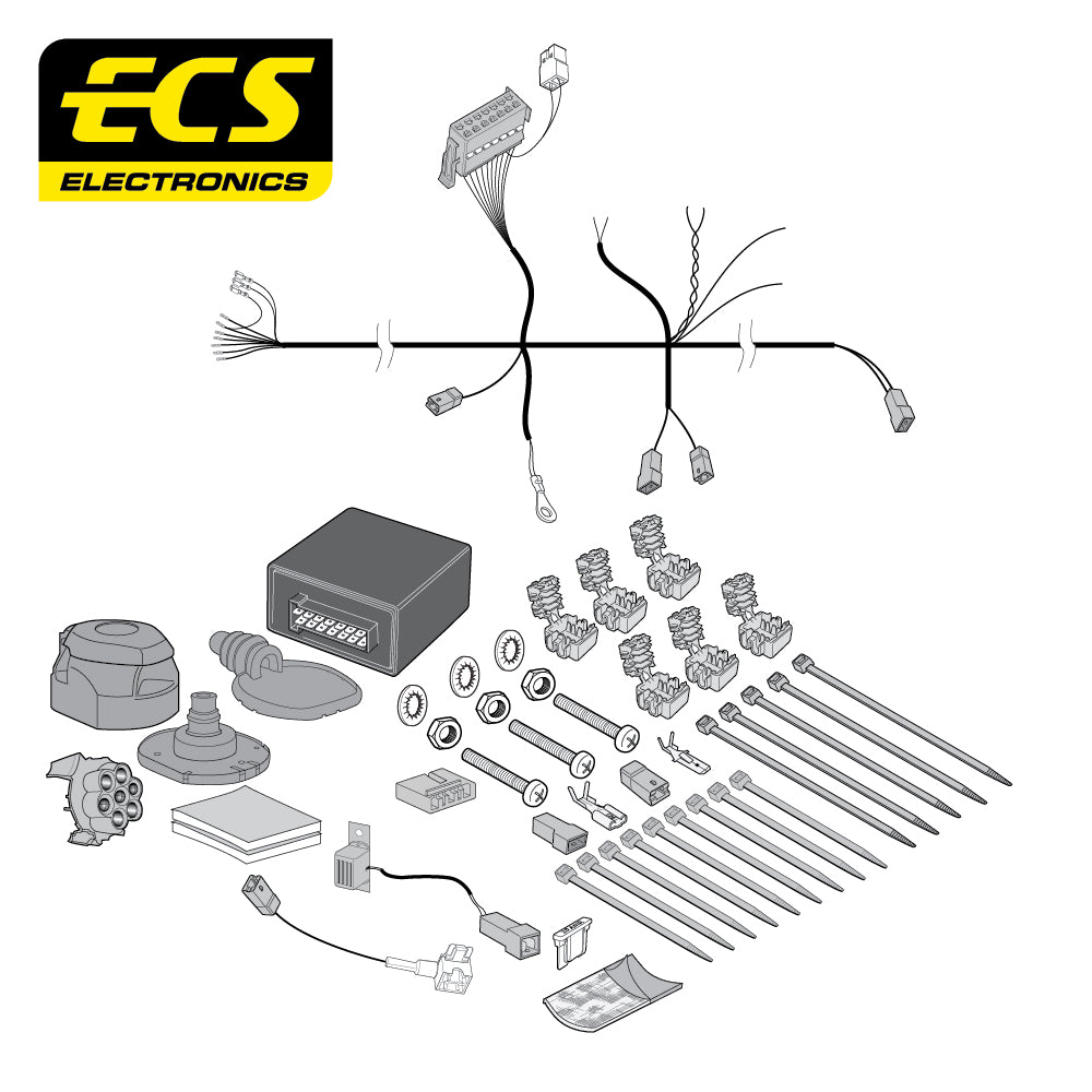 7 Pin Car Specific Wiring Harness For Mazda 3 Saloon 2013 To 2017