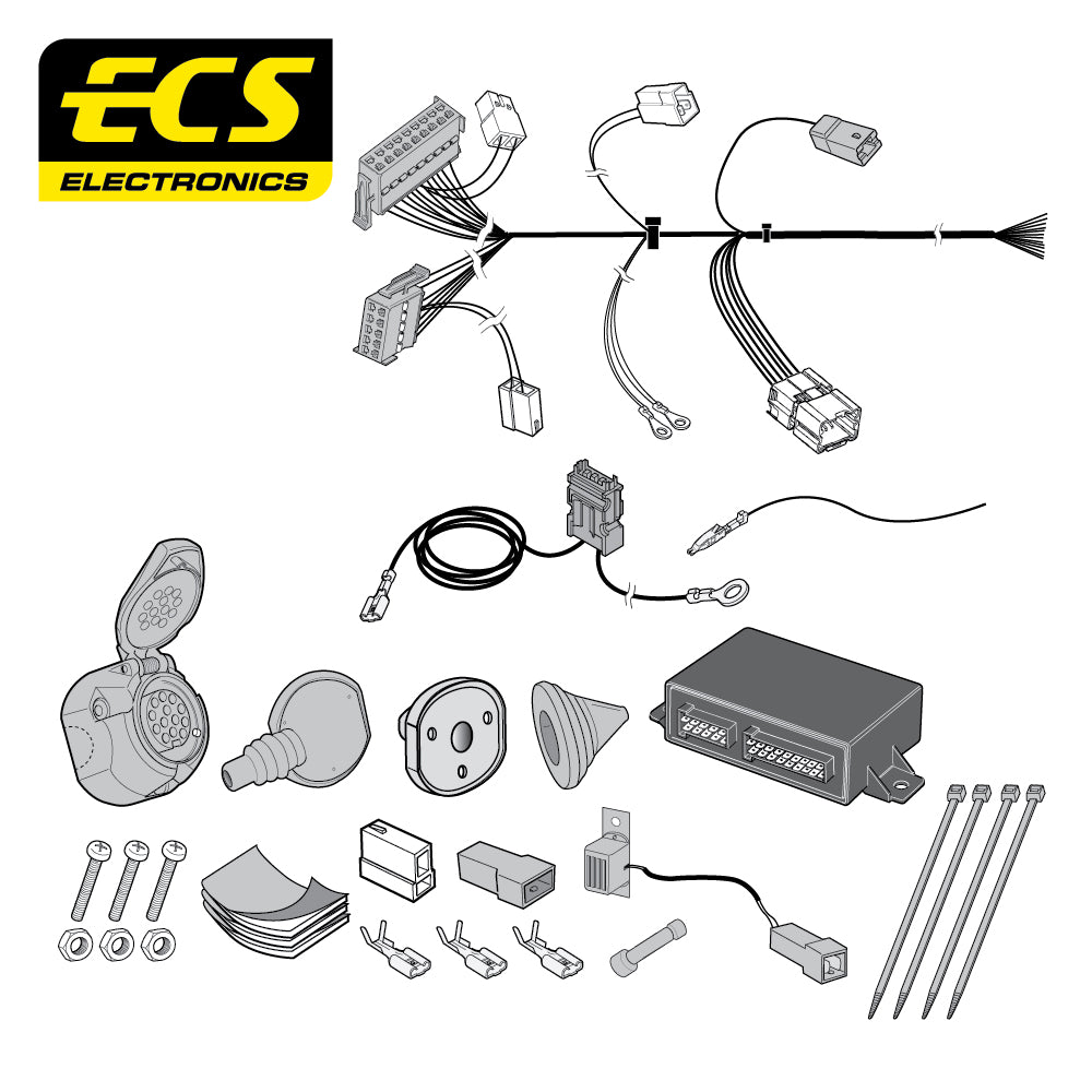 13 Pin Car Specific Wiring Harness For Nissan X-TRAIL SUV 2007 To 2014